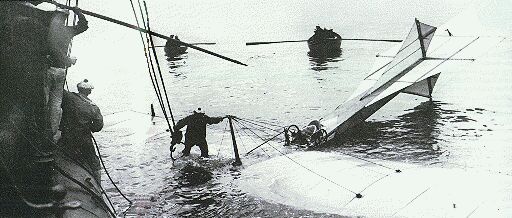 Latham's Antoinette being salvaged