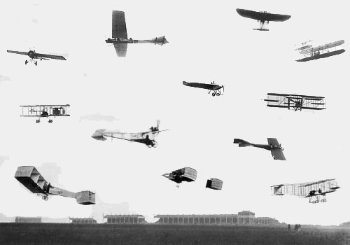 Click on an aeroplane to view description