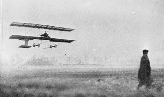 Grahame-White takes off from Park Royal